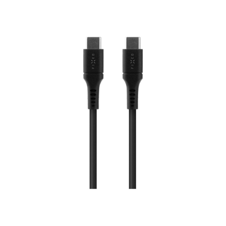 Fixed | Liquid Silicone Cable USB-C/USB-C, 2m, 60W | FIXDLS-CC2-BK