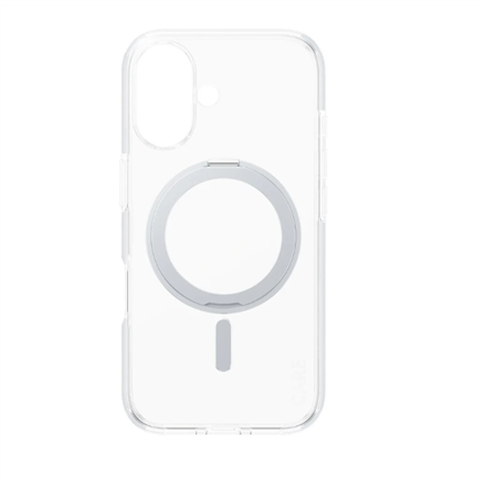 440x440 CARE Feature Case | Back cover | Apple | iPhone 16 | Recycled plastic | Silver | Kickstand & MagSafe