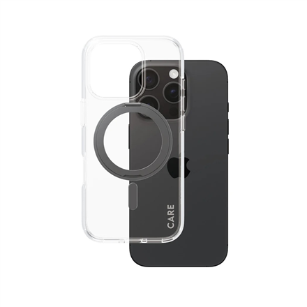 440x440 CARE Feature Case | Back cover | Apple | iPhone 16 Pro | Recycled plastic | Transparent | MagSafe