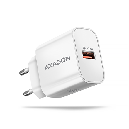 440x440 AXAGON Wallcharger 1x port USB-A, QC3.0/AFC/FCP/Apple, 18W | ACU-QC18W