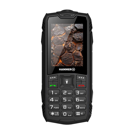 SALE OUT. Hammer ROCK LTE | Black | 2.4 " | IPS | 48 MB | 128 MB | Dual SIM | 3G | Main camera resolution 2 MP | 3000 mAh | USED, REFURBISHED, WITHOUT  ACCESSORIES