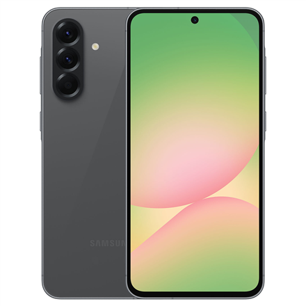 440x440 Samsung | Galaxy | A56 Enterprise Edition | Graphite | 6.7 " | Super AMOLED | 1080 x 2340 pixels | Internal RAM 8 GB | 128 GB | Dual SIM | 5G | Main camera resolution 50 MP | Secondary camera resolution 12 MP | Android | 15