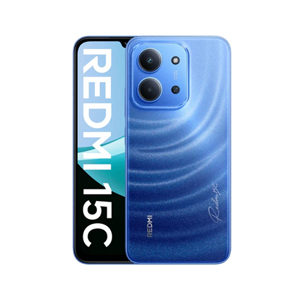 Xiaomi | Redmi | 15C 4G | Moonlight Blue | 6.9 " | IPS LCD | 720 x 1600 pixels | Mediatek | Internal RAM 4 GB | 128 GB | Dual SIM | 4G | Main camera resolution 50 MP | Secondary camera resolution 8 MP | Android | 13 | 6000 mAh