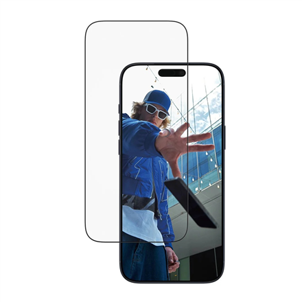 440x440 PanzerGlass Screen protector | Apple | iPhone 17 Pro Max | Glass | Transparent | Ultra-Wide Fit w. EasyAligner