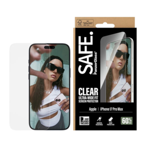440x440 PanzerGlass Screen protector | Apple | iPhone 17 Pro Max | Transparent | Ultra-Wide Fit w. EasyAligner