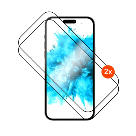 440x440 Fixed Screen protector | Apple | iPhone 17 Pro | Tempered glass | Black | Full Cover 2.5D