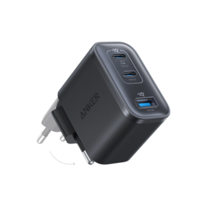 440x440 Anker Nano Charger 70W, 3 ports, Black | 2 x 24 pin USB-C, 4 pin USB Type A
