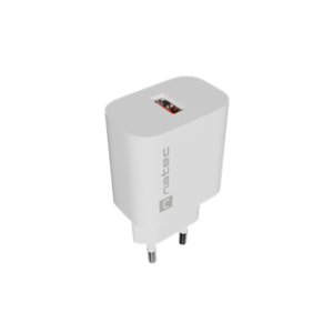 440x440 Natec Ribera USB Charger 1X USB-A 18W, White