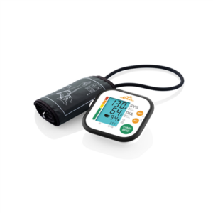 440x440 ETA | Upper Arm Blood Pressure Monitor | ETA229790000 | Memory function | Number of users 2 user(s) | 4 | Suitable for home use. Measurement of systolic and diastolic pressure, pulse. Oscillometric measurement method. Display of measured values on LCD. Fully automatic filling and deflation of the cuff. Pressure measurement accuracy +/- 3 mmHg, pulse +/- 5%. Pressure measurement range 0 – 299 mmHg, pulse 40 – 199 per minute. Irregular heart rate detection. WHO blood pressure classification. | Upper Arm