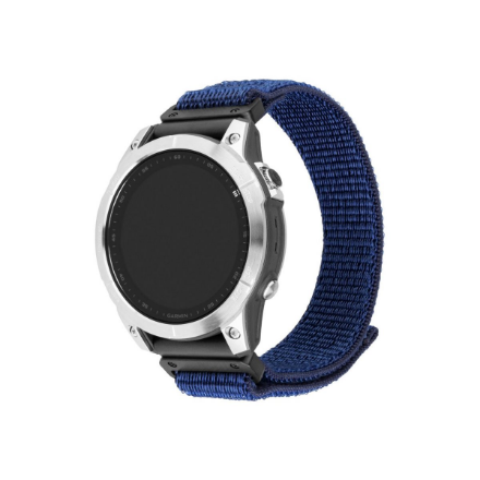 440x440 Fixed | Sporty Strap for Garmin QuickFit 22mm | 160-210 mm | Dark blue | Nylon
