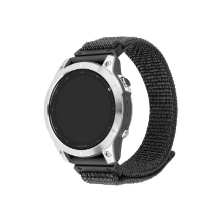 440x440 Fixed | Sporty Strap for Garmin QuickFit 22mm | 160-210 mm | Dark gray | Nylon