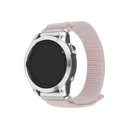 440x440 Fixed | Sporty Strap for Garmin QuickFit 22mm | 160-210 mm | Rose gold | Nylon
