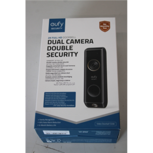 SALE OUT. Anker Eufy Doorbell 2 Pro, Black | SALE OUT. Anker Eufy Doorbell 2 Pro | UNPACKED, SCRATCHED TOP