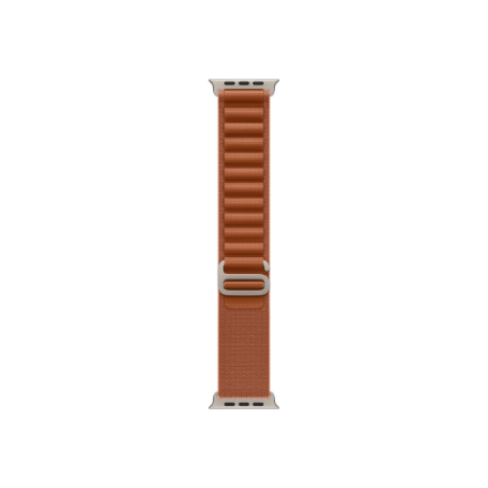 440x440 Apple 49mm Terra Cotta Alpine Loop - Medium - Natural Titanium Finish | Apple