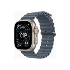 Apple Watch Ultra 3 GPS + Cellular 49mm Natural Titanium Case with Anchor Blue Ocean Band | Apple