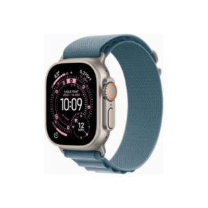 Apple Watch Ultra 3 GPS + Cellular 49mm Natural Titanium Case with Light Blue Alpine Loop – Medium | Apple