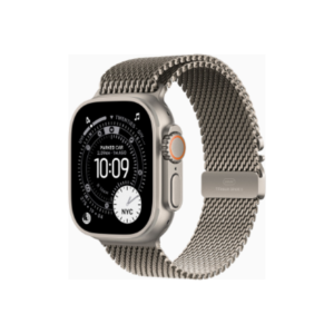 Apple Watch Ultra 3 GPS + Cellular 49mm Natural Titanium Case with Natural Titanium Milanese Loop – Medium | Apple