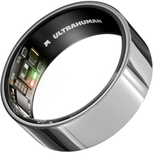 Ultrahuman | Ring Air | Space Silver | Size 12 | Smart Ring