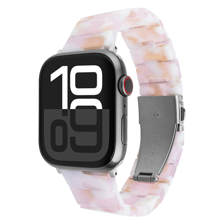Fixed | Resin Strap for Apple Watch 38/40/41mm | Candy Pink | Epoxy Resin