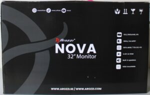 SALE OUT. Arozzi Nova 32″ IPS, 180Hz, Computer Monitor – Black | SALE OUT. Arozzi | Nova | 32 ” | IPS | QHD | 16:9 | 180 Hz | 1 ms | 2560 x 1440 pixels | 300 cd/m² | HDMI ports quantity 2 | Black | Warranty 24 month(s) | DEMO
