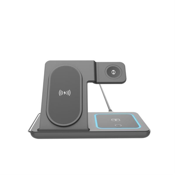 original Gembird 3-in-1 foldable wireless charger stand | TA-WPC31A-01-BK