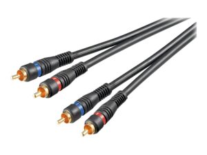 original Goobay | Stereo RCA cable 2x RCA, double shielded | 50032