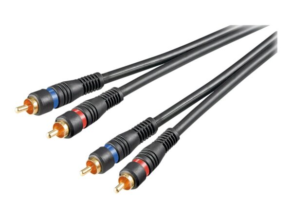 original Goobay | Stereo RCA cable 2x RCA, double shielded | 50032