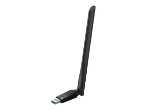 TP-LINK BE6500 Tri-Band Wi-Fi 7 High Gain Wireless USB Adapter | Archer TBE400U Plus | 2.4 GHz, 5 GHz, 6 GHz | 802.11ax | MU-MiMO No | no PoE | Antenna type High-Gain Tri-Band
