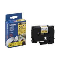 original Brother | TZe-FX651 Flexible ID Laminated Tape | Black on Yellow | TZe | 8 m | 2.4 cm