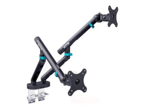 Digitus Desk Mount | Tilt, rotation, pivot | Dual design monitor mount, 2x 35″, 2x 10 kg | 35 ” | Maximum weight (capacity) 20 kg | Black