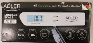 SALE OUT. Adler Travel Luggage Scale | AD 8191 | Maximum weight (capacity) 50 kg | Accuracy 10 g | Grey | DAMAGED PACKAGING