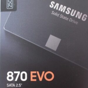 SALE OUT. Samsung SSD 870 EVO 500GB SATA III 2.5 inch | SALE OUT. | Samsung SSD | 870 EVO | 500 GB | SSD form factor 2.5″ | Solid-state drive interface SATA III | Read speed 560 MB/s | Write speed 530 MB/s | DAMAGED PACKAGING