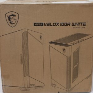 SALE OUT. MSI MPG VELOX 100R White PC Case, Mid-Tower, USB 3.2, Audio-out, Mic-in | MSI PC Case | MPG VELOX 100R WHITE | Mid-Tower | White | DAMAGED PACKAGING, DENTED CORNER (TOP) SALE OUT. MSI MPG VELOX 100R White PC Case, Mid-Tower, USB 3.2, Audio-out, Mic-in | MSI PC Case | MPG VELOX 100R WHITE | Mid-Tower | White | DAMAGED PACKAGING, DENTED CORNER (TOP)