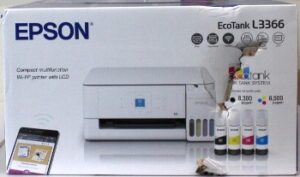 SALE OUT. Epson EcoTank L3366 Multifunctional Printer | SALE OUT. | Epson Multifunctional printer | EcoTank L3366 | Inkjet | Colour | A4 | Wi-Fi | White | DAMAGED PACKAGING, DENTED BODY (INK TANK TOP – COVER)