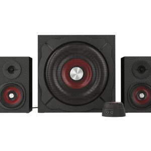 GENESIS Helium 610BT Computer Speakers, Wired, Bluetooth, Black | Genesis | Helium 610BT | Bluetooth | Red/Black
