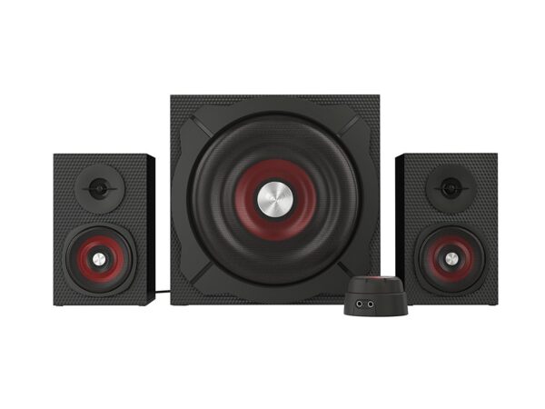 GENESIS Helium 610BT Computer Speakers, Wired, Bluetooth, Black | Genesis | Helium 610BT | Bluetooth | Red/Black