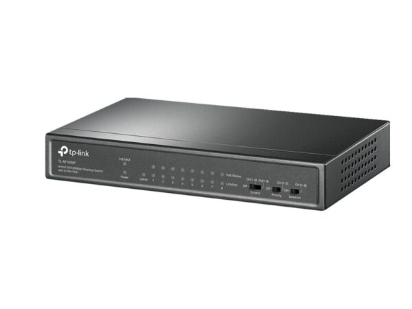 original TP-LINK | Switch | TL-SF1009P | Unmanaged | Desktop | 10/100 Mbps (RJ-45) ports quantity 9 | PoE+ ports quantity 8 | Power supply type External