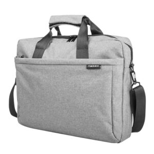 Natec Laptop Bag, Mustela, 15.6″, Grey | Natec | Mustela | Fits up to size 15.6 ” | Toploading laptop case | Shoulder strap | Grey