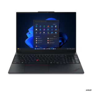 original Lenovo ThinkPad E16 G4 AMD | Black | 16 ” | IPS | WUXGA | 1920 x 1200 pixels | Anti-glare | AMD Ryzen AI 5 | 330 | 16 GB | SODIMM DDR5 | Solid-state drive capacity 512 GB | AMD Radeon 820M Graphics | Windows 11 Pro | 802.11be | Bluetooth version 5.4 | Keyboard language English | Keyboard backlit | Warranty 36 month(s) | Battery warranty 12 month(s)