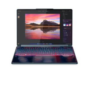 original Lenovo Yoga Book 9 14IAH10 Intel | Tidal Teal | 2×14 ” | OLED | Touchscreen | 2.8K WQXGA+ | 2880 x 1800 pixels | Intel Core Ultra 7 | 255H | 32 GB | Soldered LPDDR5X | Solid-state drive capacity 1000 GB | Intel Arc 140T GPU | Windows 11 Home | 802.11be | Bluetooth version 5.4 | Keyboard language English | Keyboard backlit | Warranty 24 month(s) | Battery warranty 12 month(s)