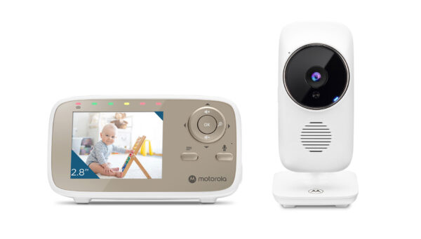 original Motorola | Video Baby Monitor | VM483 2.8" | White/Gold