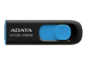 original ADATA | USB Flash Drive | UV128 | 256 GB | USB Type-A | Black/Blue