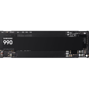 Samsung 990 | 2000 GB | SSD form factor M.2 2280 | Solid-state drive interface PCIe 4.0 x4 NVMe | Read speed 7250 MB/s | Write speed 6450 MB/s