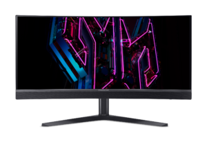 Acer Predator X34 F1 | 34 ” | QD-OLED | 21:9 | 360 Hz | 0.03 ms | 3440 x 1440 pixels | 300 cd/m² | HDMI ports quantity 2