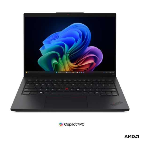 Lenovo ThinkPad L14 G7 AMD | Black | 14 " | IPS | WUXGA | 1920 x 1200 pixels | Anti-glare | AMD Ryzen AI 5 | 430 | 24 GB | SODIMM DDR5 | Solid-state drive capacity 512 GB | AMD Radeon 840M Graphics | Windows 11 Pro | 802.11be | Bluetooth version 5.4 | 4G upgradable | Keyboard language English | Keyboard backlit | Warranty 36 month(s) | Battery warranty 12 month(s)