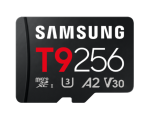 original Samsung microSDXC UHS-I Card | T9 | 256 GB | microSD | Flash memory class U3, V30, A2
