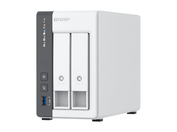 original QNAP 2-bay 2.5 GbE NAS with Integrated NPU | TS-216G | ARM 4-core | Cortex-A55 | Processor frequency 2.0 GHz | 4 GB