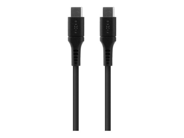 Fixed | Liquid Silicone Cable USB-C/USB-C, 1.2m, 60W | FIXDLS-CC12-BK