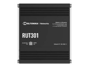 original Teltonika | Ethernet Router | RUT301 | No Wi-Fi | 10/100 Mbit/s | Ethernet LAN (RJ-45) ports 5 | Mesh Support No | MU-MiMO No | No mobile broadband