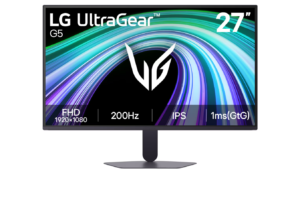 original LG 27G523B-B UltraGear G5 | 27 ” | IPS | FHD | 16:9 | 200 Hz | 1 ms | 27 pixels | 300 cd/m² | HDMI ports quantity 2